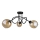 Lampadario a plafone VENUS BLACK 3xE27/60W/230V