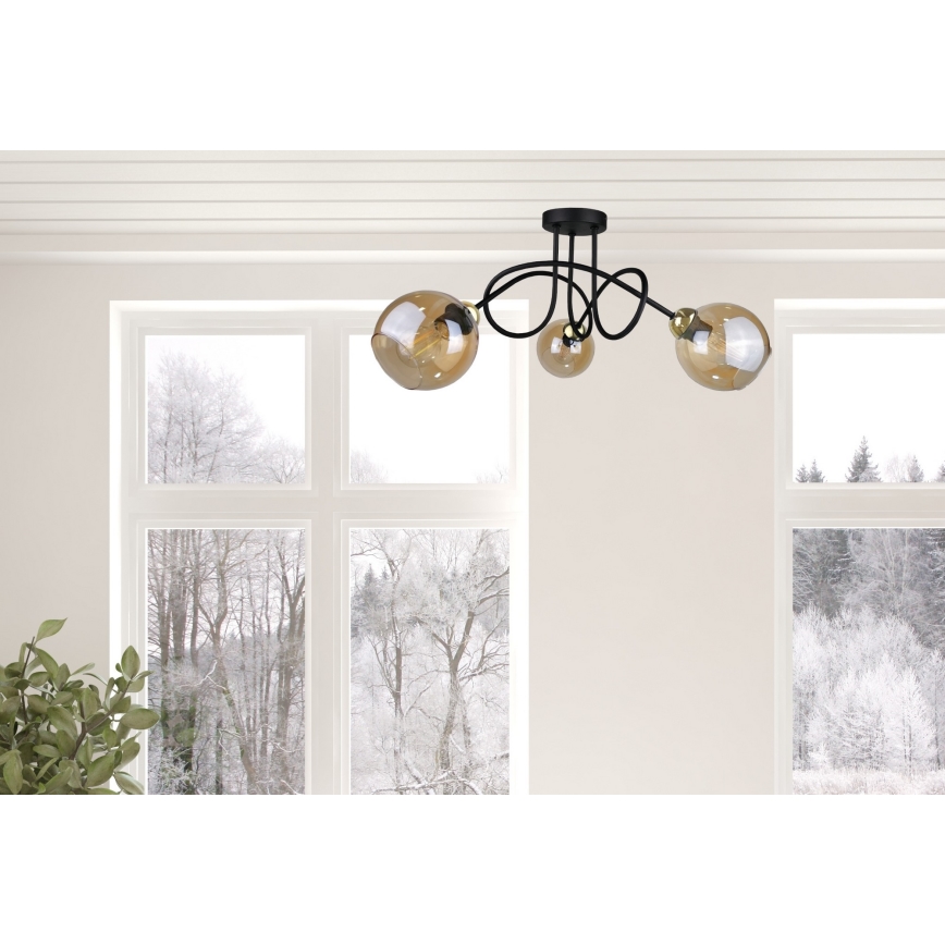 Lampadario a plafone VENUS GOLD 3xE27/60W/230V