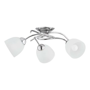 Lampadario a plafone VERWIL 3xE27/15W/230V cromo lucido