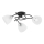 Lampadario a plafone VERWIL 3xE27/15W/230V nero