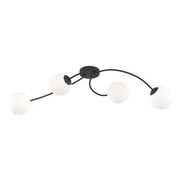 Lampadario a plafone VIBRA 4xE14/10W/230V nero/bianco
