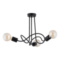 Lampadario a plafone WINGO 3xE27/15W/230V nero