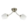 Lampadario a plafone ZINA 2xE27/40W/230V ottone/bianco
