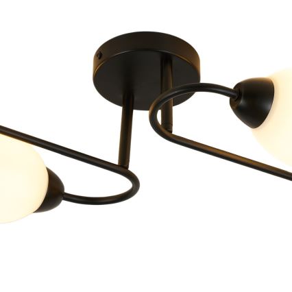 Lampadario a soffitto KING 4xE27/15W/230V nero