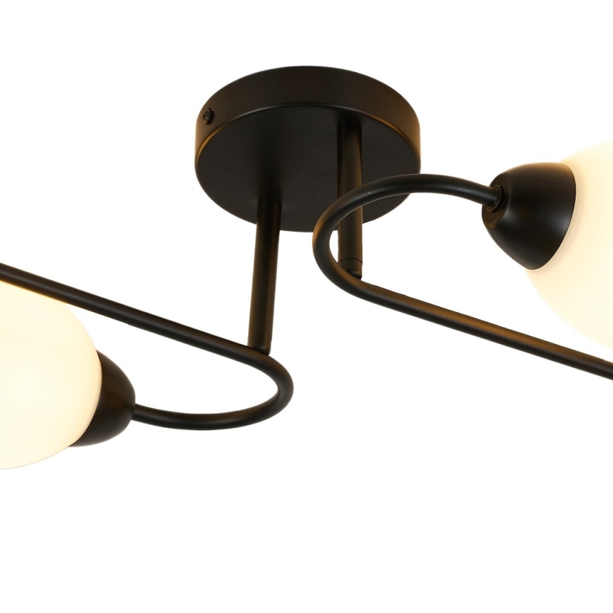 Lampadario a soffitto KING 4xE27/15W/230V nero