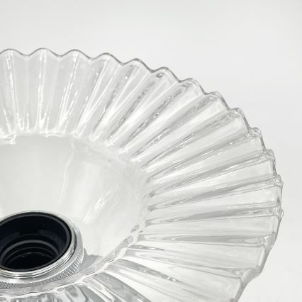Lampadario a soffitto TRISH 1xE27/15W/230V cromo lucido/trasparente