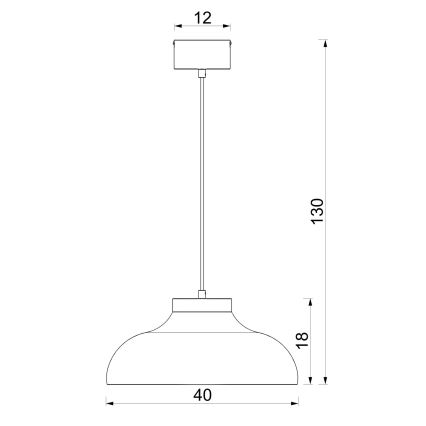 Lampadario a sospensione a filo BASCA 1xE27/15W/230V beige/marrone