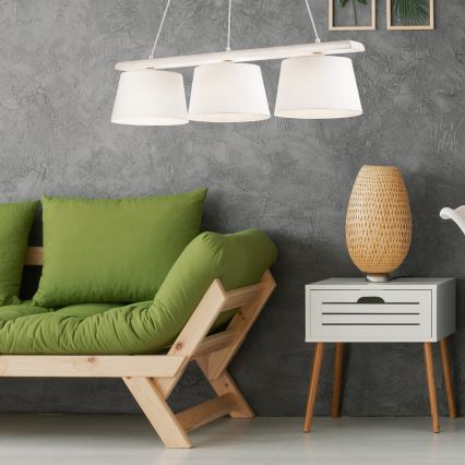 Lampadario a cavo AIDA 3xE27/60W/230V rovere