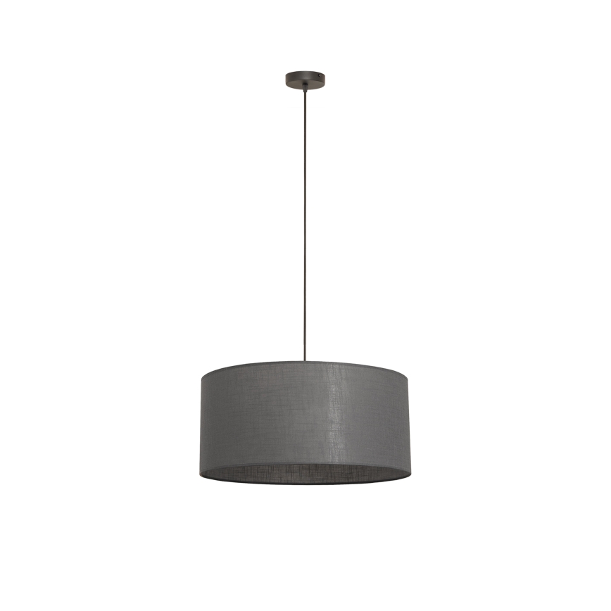 Lampadario a sospensione ALBA con cavo 1xE27/15W/230V Ø 40 cm grigio