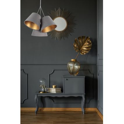 Lampadario a sospensione con filo AMBROSIA 3XE27/60W/230V