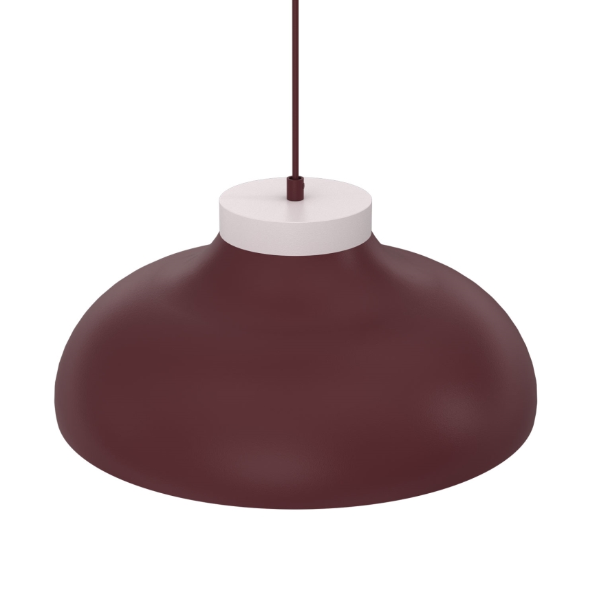 Lampadario a sospensione BASCA 1xE27/15W/230V bordeaux/crema