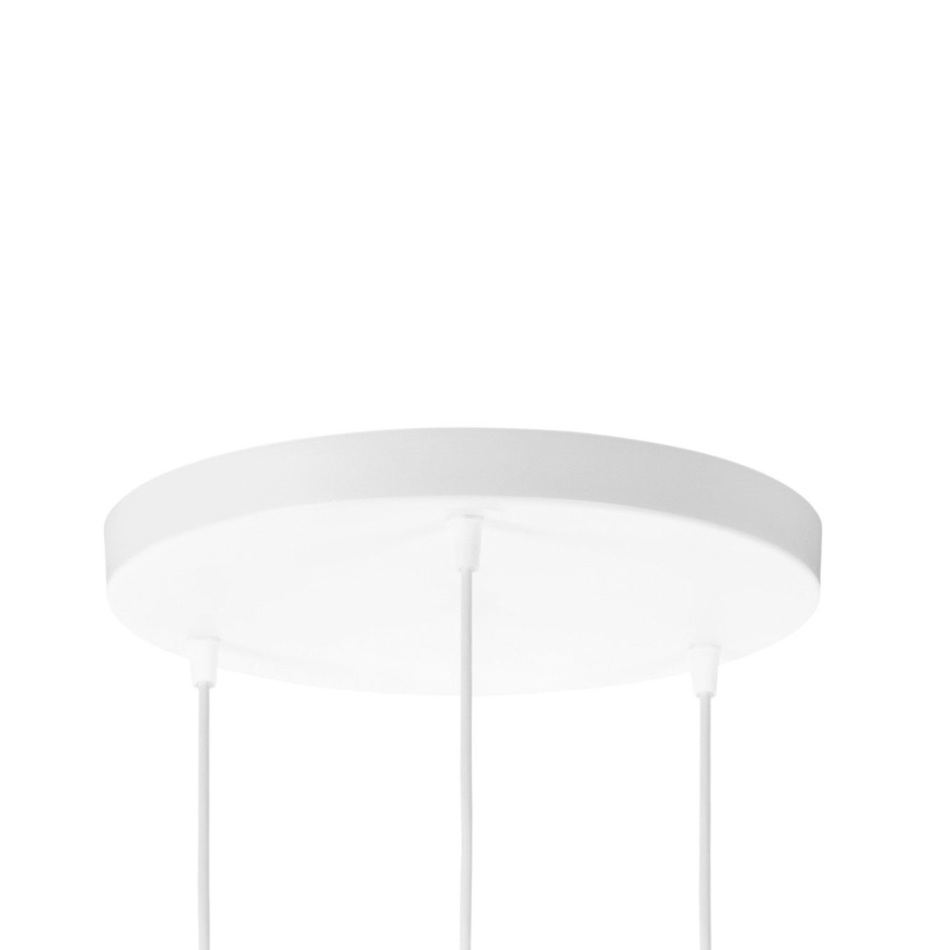 Lampadario a sospensione BOHO con cavo 3xE27/60W/230V bianco