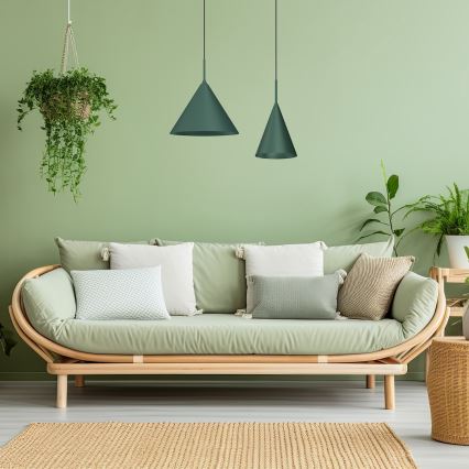 Lampadario a sospensione CAPITAL 1xGX53/15W/230V Ø 32 cm verde