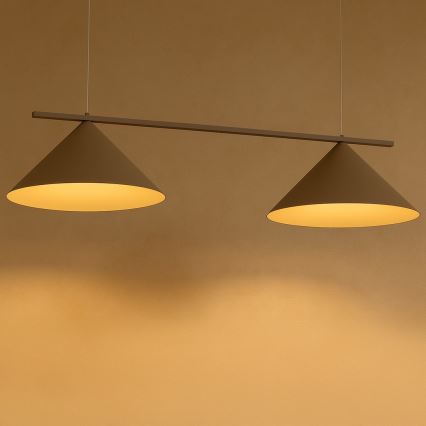 Lampadario a sospensione CAPITAL 2xGX53/15W/230V beige