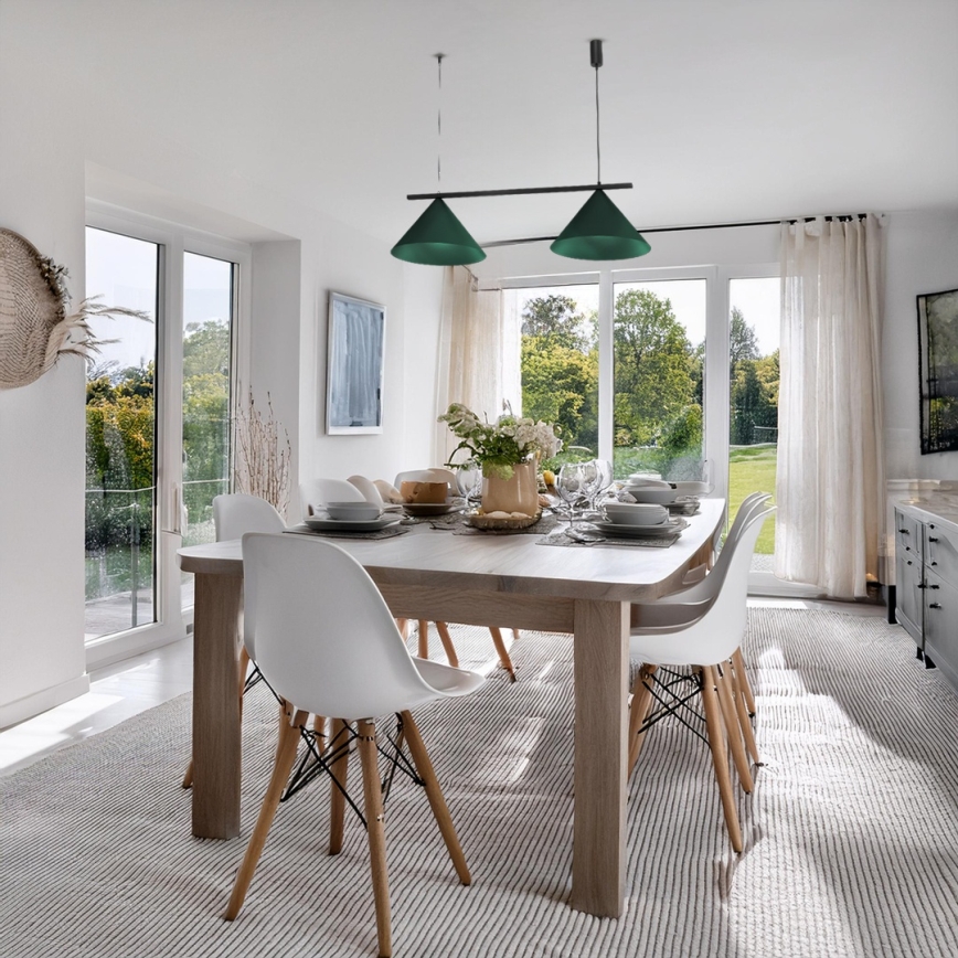 Lampadario a sospensione CAPITAL 2xGX53/15W/230V verde