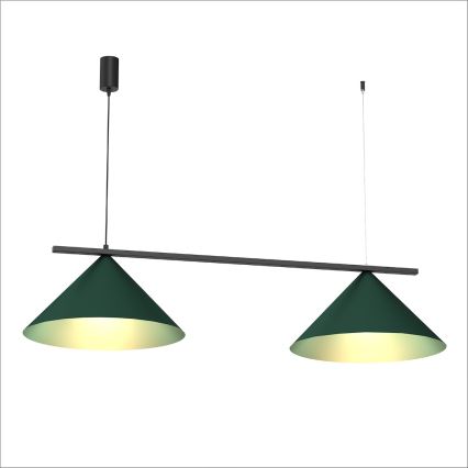 Lampadario a sospensione CAPITAL 2xGX53/15W/230V verde