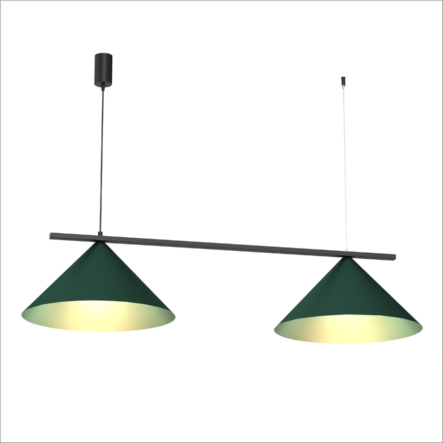 Lampadario a sospensione CAPITAL 2xGX53/15W/230V verde