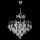 Lampadario a sospensione con catena 4xE14/60W/230V diametro 40 cm cromo lucido