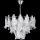 Lampadario a sospensione con catena 4xE27/60W/230V diametro 40 cm cromo lucido/bianco