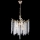 Lampadario a sospensione con catena 5xE14/60W/230V diametro 50 cm oro