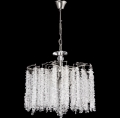 Lampadario a sospensione con catena 6xE14/60W/230V diametro 46 cm cromo lucido