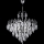 Lampadario a sospensione con catena 6xE14/60W/230V diametro 50 cm cromo lucido