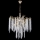 Lampadario a sospensione con catena 6xE14/60W/230V diametro 53 cm oro