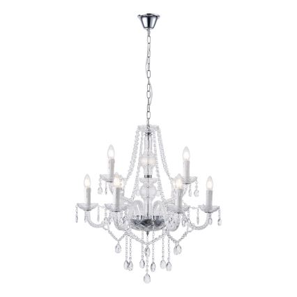 Lampadario a sospensione con catena 9xE14/15W/230V