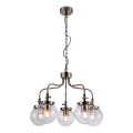 Lampadario a sospensione con catena BALLET 5xE27/40W/230V cromo opaco