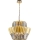 Lampadario a sospensione con catena DONNA 12xE14/40W/230V diametro 55 cm oro
