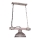 Lampadario a sospensione con catena HAKON 1xE27/60W/230V chiaro