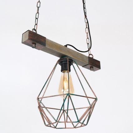 Lampadario a sospensione con catena HAKON 1xE27/60W/230V