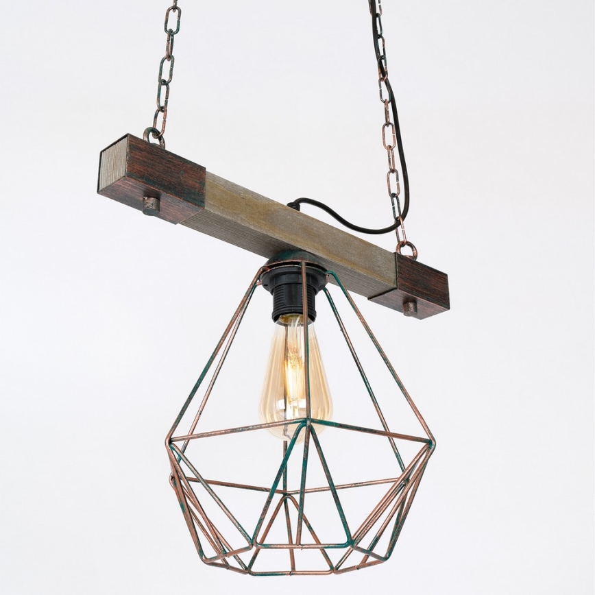 Lampadario a sospensione con catena HAKON 1xE27/60W/230V
