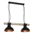 Lampadario a sospensione con catena HAKON 2xE27/60W/230V