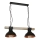 Lampadario a sospensione con catena HAKON 2xE27/60W/230V