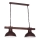 Lampadario a sospensione con catena HAKON 2xE27/60W/230V scuro