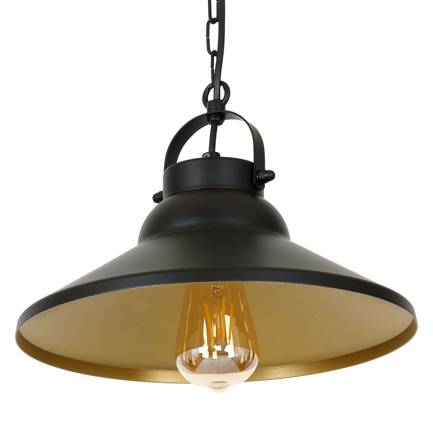 Lampadario a sospensione con catena IRON 1xE27/60W/230V