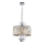 Lampadario a sospensione con catena MARGOT 6xE14/40W/230V cromo opaco