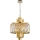 Lampadario a sospensione con catena MARGOT 6xE14/40W/230V diametro 43 cm oro