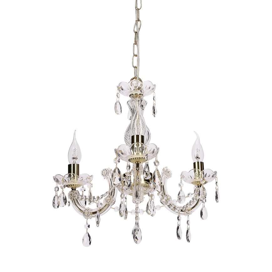 Lampadario a sospensione con catena MARIA TERESA 3xE14/40W/230V