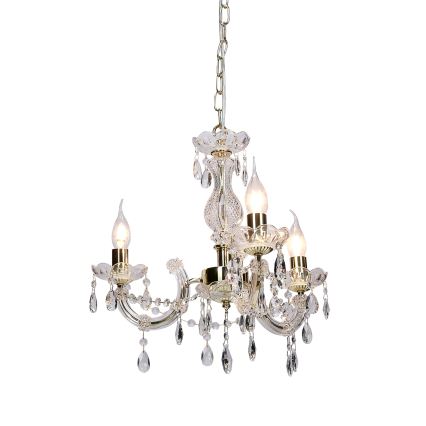 Lampadario a sospensione con catena MARIA TERESA 3xE14/40W/230V