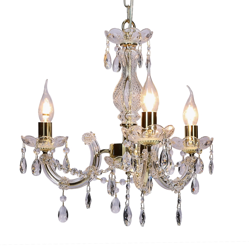 Lampadario a sospensione con catena MARIA TERESA 3xE14/40W/230V