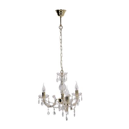 Lampadario a sospensione con catena MARIA TERESA 3xE14/40W/230V