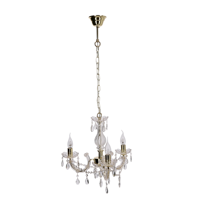 Lampadario a sospensione con catena MARIA TERESA 3xE14/40W/230V