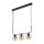 Lampadario a sospensione con catena MORGAN 3xE27/60W/230V nero/rame