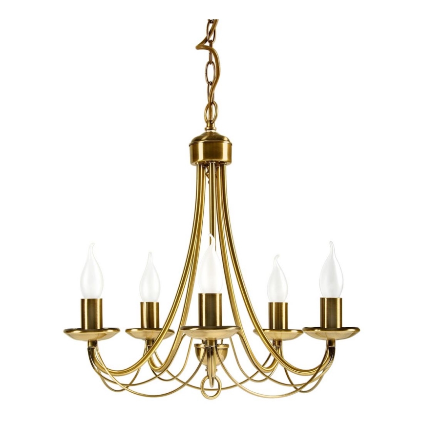Lampadario a sospensione con catena MUZA 5xE14/40W/230V