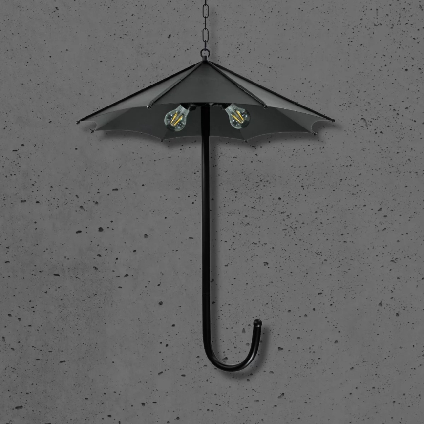 Lampadario a sospensione con catena PARASOL 3xE27/20W/230V