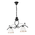 Lampadario a sospensione con catena RETRO 2xE27/60W/230V nero