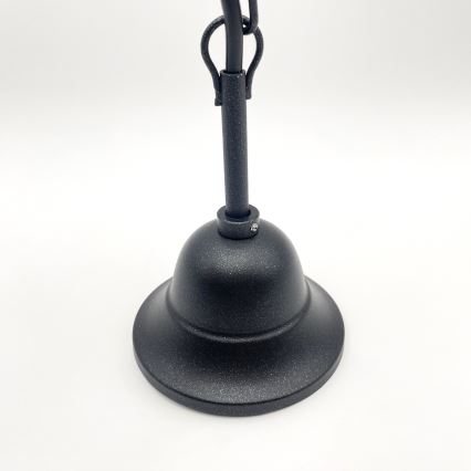 Lampadario a sospensione con catena RETRO 2xE27/60W/230V nero