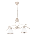 Lampadario a sospensione con catena RETRO 2xE27/60W/230V oro/patina
